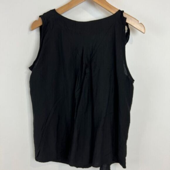 Unbranded Women's Size Large Black Sleeveless Side Tie Bow Camisole Top - Picture 8 of 12